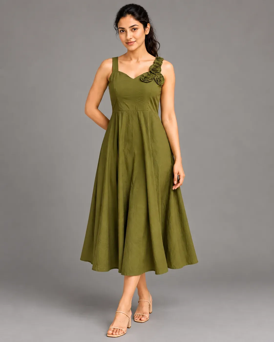 sleeveless a line midi dress — Dress Collections from GoGurll