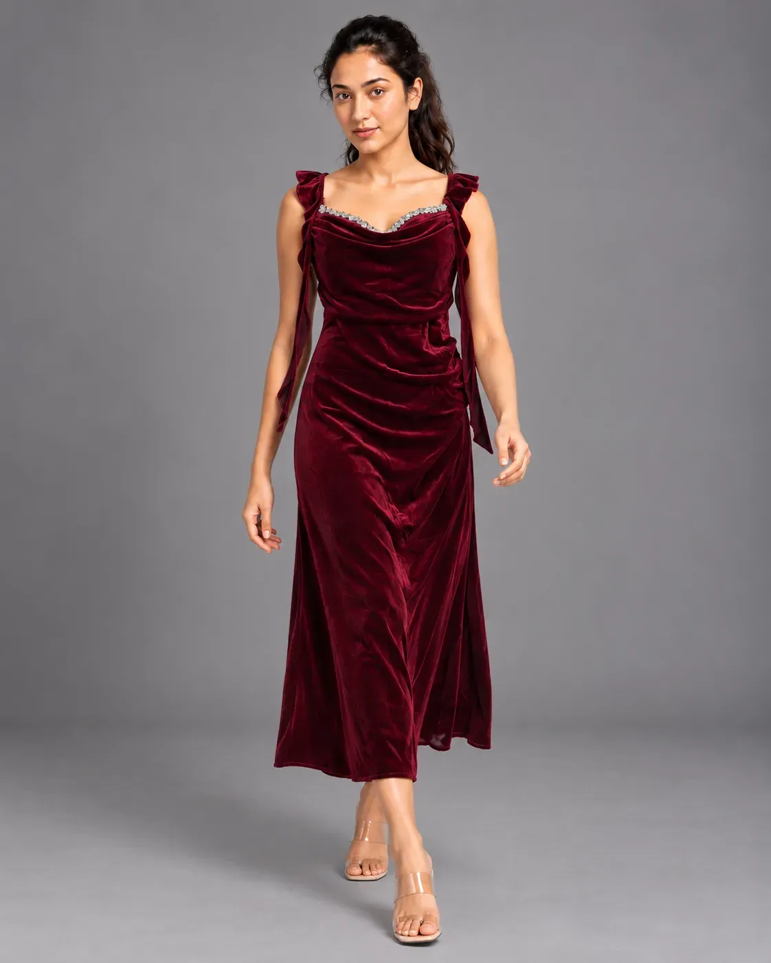 ruffle strap party wear — Party Wear from GoGurll