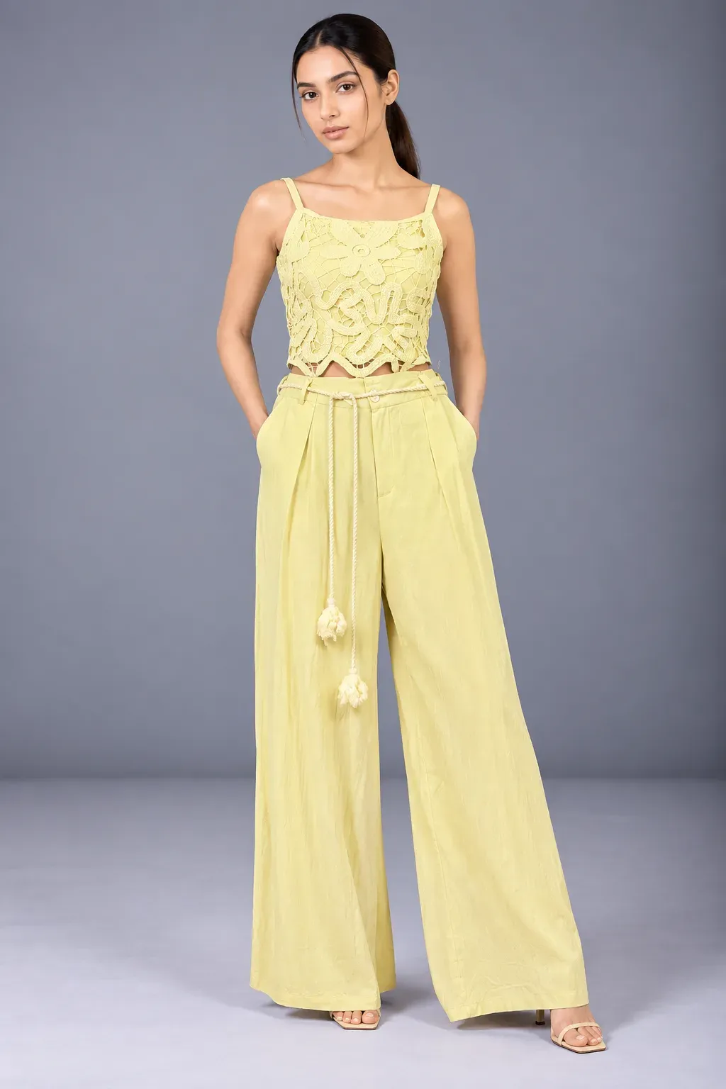 Floral Crochet Strapless Cordset — Co-Ord Sets from GoGurll