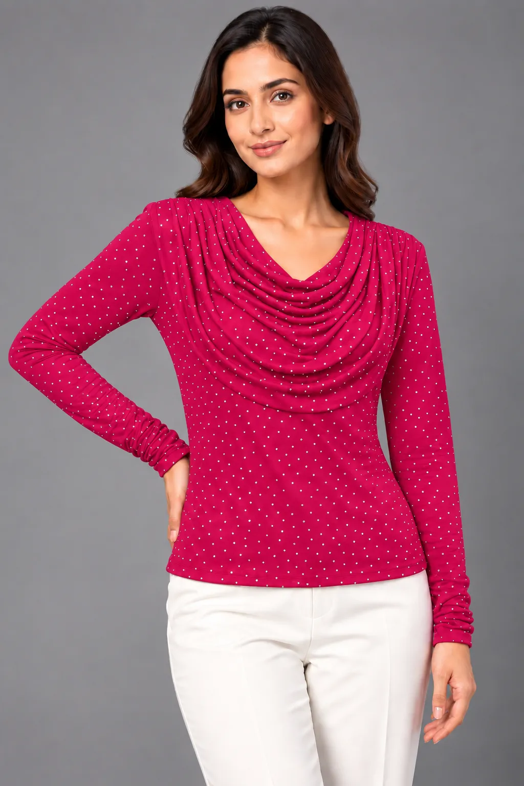 Crystal Drape Mesh Top — Crop Tops from GoGurll