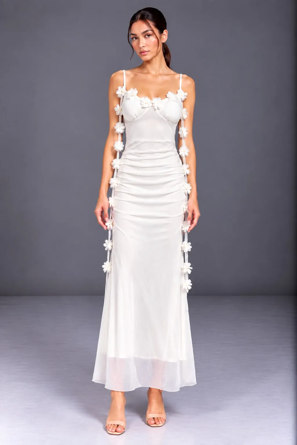 Floral Ruched Dress — Party Wear from GoGurll