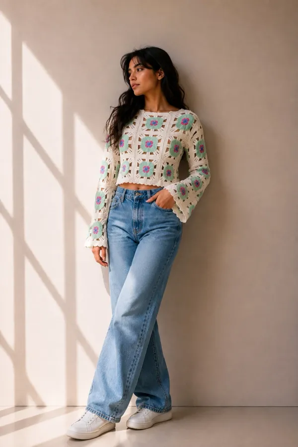 Crochet crop top