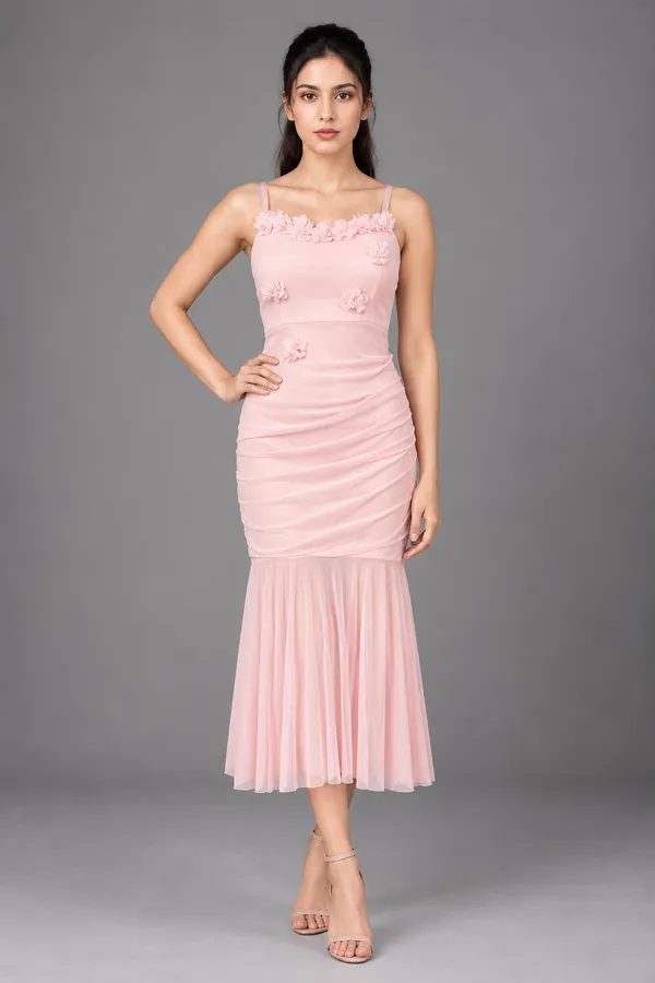 Flared Midi Dress